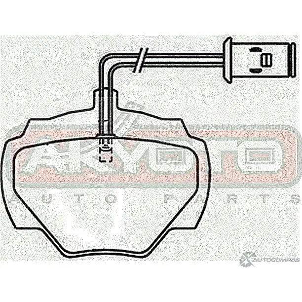 Тормозные колодки дисковые, комплект ASVA 1269698951 0RG 66U AKD-0237 изображение 1