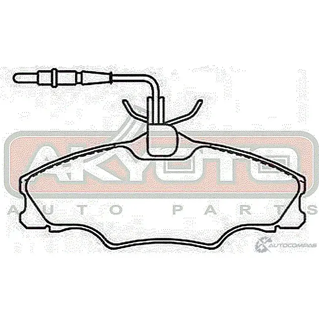Тормозные колодки дисковые, комплект ASVA PJLOJQ G 1269699059 AKD-0302 изображение 1