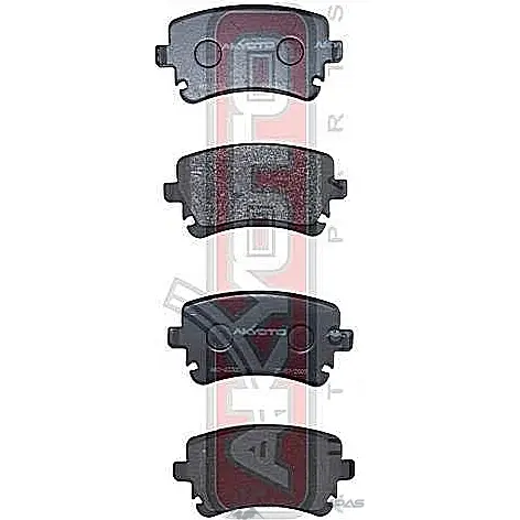 Тормозные колодки дисковые, комплект ASVA K9KBDB F AKD-0330 1269699117 изображение 0