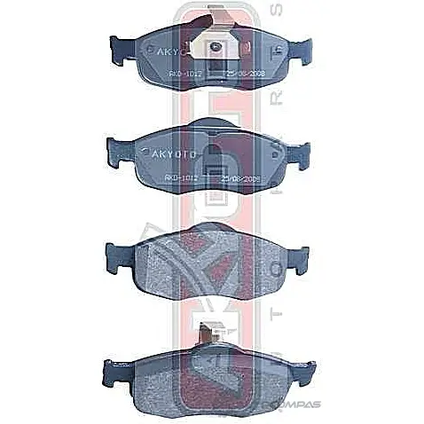Тормозные колодки дисковые, комплект ASVA AKD-1012 MQS6 P 1269700225 - Изображение 1