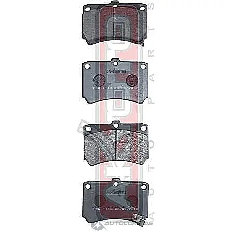 Тормозные колодки дисковые, комплект ASVA F1B F1AR 1269701091 AKD-1113 изображение 0