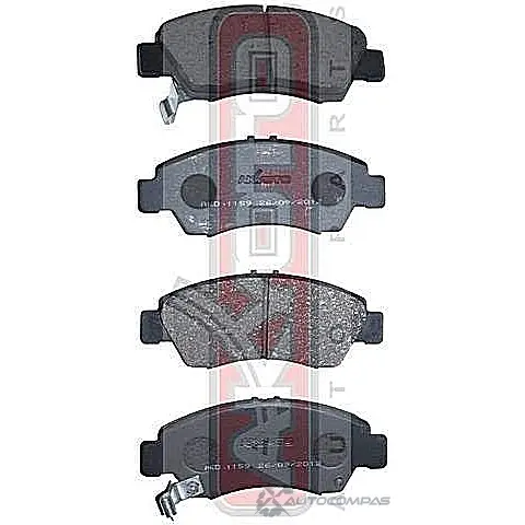 Тормозные колодки дисковые, комплект ASVA 1269701723 AKD-1159 SH7 1BR8 изображение 0