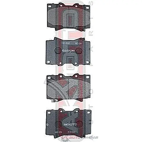 Тормозные колодки дисковые, комплект ASVA AKD-1206 1269702171 5NUUC CA изображение 0