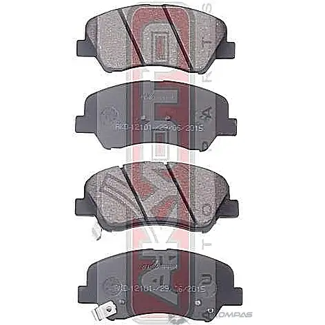 Тормозные колодки дисковые, комплект ASVA 1269702275 AKD-12101 I COPQN изображение 0