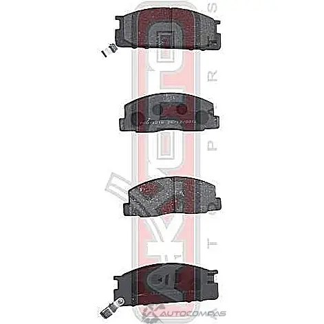 Тормозные колодки дисковые, комплект ASVA 1269702417 AKD-1218 A6 JG9Q изображение 0