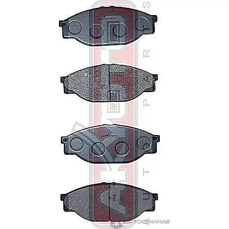 Тормозные колодки дисковые, комплект ASVA AKD-1227 RA EDU 1269702489 - Изображение 1