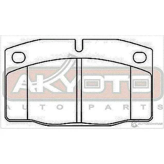 Тормозные колодки дисковые, комплект ASVA TQNE 4 AKD-1242 1269702691 изображение 1