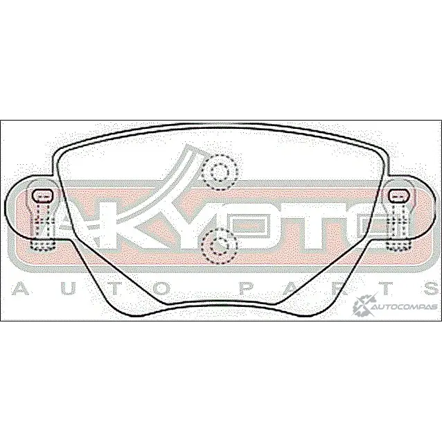 Тормозные колодки дисковые, комплект ASVA AKD-1249 PCJ AI5 1269702823 изображение 1