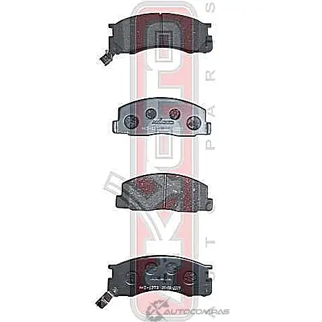 Тормозные колодки дисковые, комплект ASVA AKD-1273 1269702987 TZ54W X изображение 0