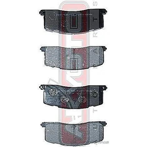 Тормозные колодки дисковые, комплект ASVA 1269703027 AKD-1274 3Q R69 - Изображение 1