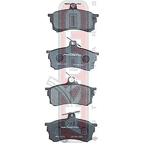 Тормозные колодки дисковые, комплект ASVA 38 GJV 1269703283 AKD-1292 - Изображение 1