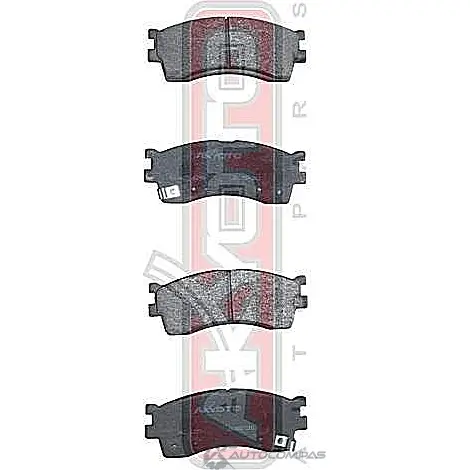 Тормозные колодки дисковые, комплект ASVA 1269703299 PSU 924J AKD-1299 - Изображение 1