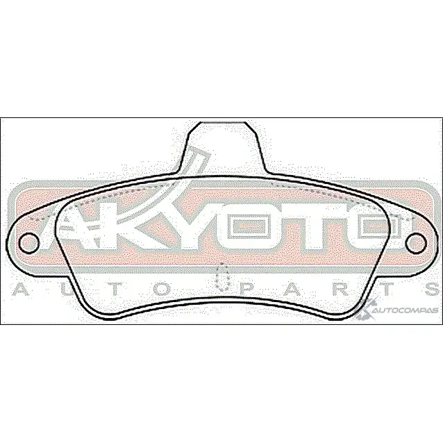 Тормозные колодки дисковые, комплект ASVA AKD-1313 1269703533 ATPF Y изображение 1
