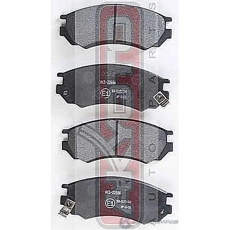 Тормозные колодки дисковые, комплект ASVA AKD-1361 BQ2N JU9 1269703821 изображение 0