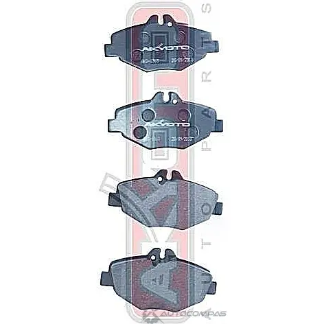 Тормозные колодки дисковые, комплект ASVA 1269703839 UGWI2 Z AKD-1363 - Изображение 1