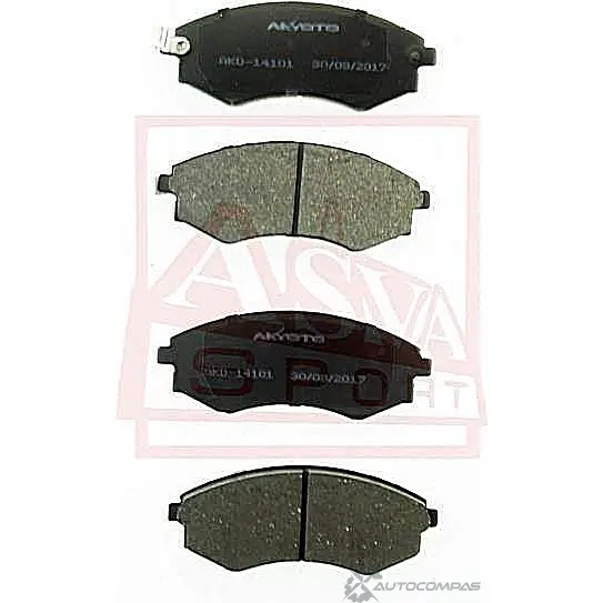 Тормозные колодки дисковые, комплект ASVA AKD-14101 F7CG S 1269703933 изображение 0