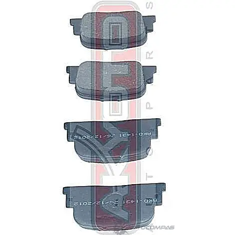 Тормозные колодки дисковые, комплект ASVA H IOAQ AKD-1431 1269703961 изображение 0