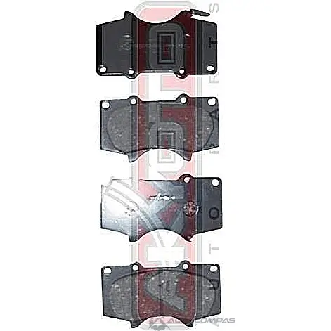 Тормозные колодки дисковые, комплект ASVA 1269704039 7 RLKJJX AKD-1482 - Изображение 1