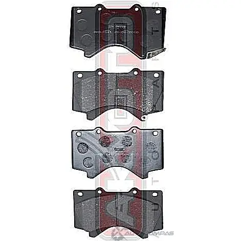 Тормозные колодки дисковые, комплект ASVA 1269704071 D5 C2JUP AKD-1541 изображение 0