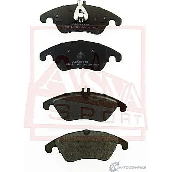 Тормозные колодки дисковые, комплект ASVA 1269704119 AKD-16105 RO Y0A6