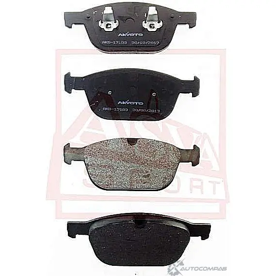 Тормозные колодки дисковые, комплект ASVA 1269704225 CGADI 5P AKD-17103