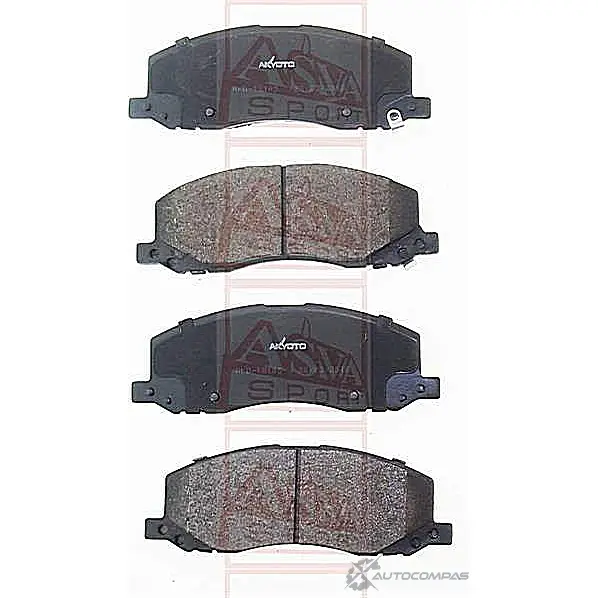 Тормозные колодки дисковые, комплект ASVA AKD-18105 C WMXJ 1422930608