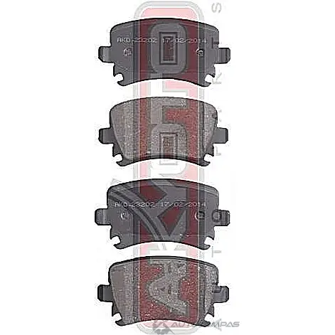 Тормозные колодки дисковые, комплект ASVA XQ52 SM AKD-23202 1269705033 изображение 0