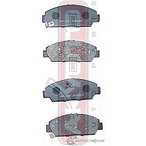 Тормозные колодки дисковые, комплект ASVA 1269706135 AKD-8293 NP4BKV N изображение 0