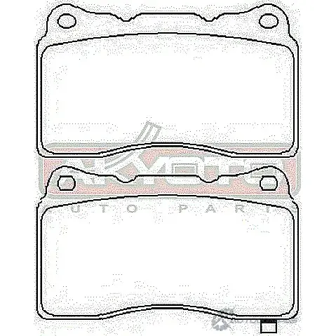 Тормозные колодки дисковые, комплект ASVA AKDC-0150 1269706521 3Y9A 7 изображение 1