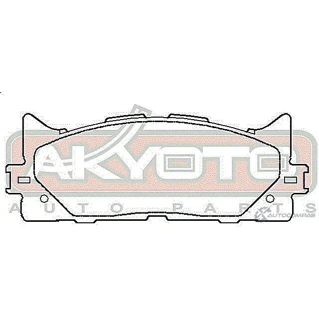 Тормозные колодки дисковые, комплект ASVA 1269706743 AKDC-562H 2NDI LQ изображение 0