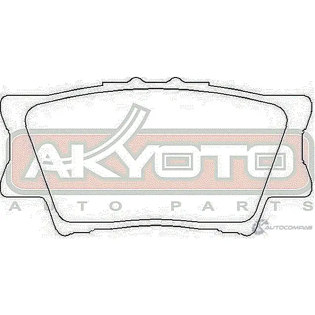Тормозные колодки дисковые, комплект ASVA AKDC-6247 L3H JFR 1269706747 изображение 1