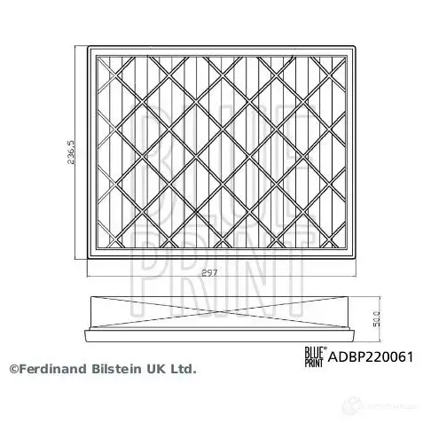 Воздушный фильтр BLUE PRINT ADBP220061 5 ZQX13 1438189049 изображение 3