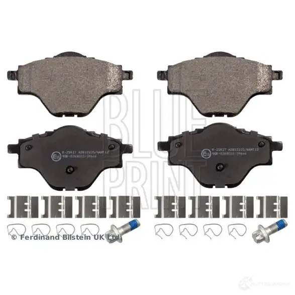 Тормозные колодки дисковые, комплект BLUE PRINT ADP154252 YO8 I5UT 1438400088 - Изображение 1