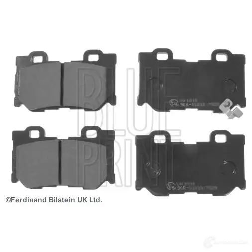 Тормозные колодки дисковые, комплект BLUE PRINT B GT04L 2653251 5050063105216 ADN142149 изображение 0