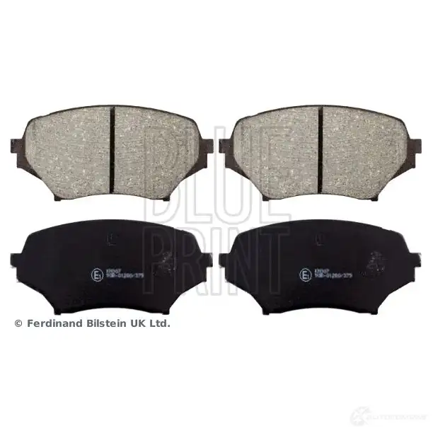 Тормозные колодки дисковые, комплект BLUE PRINT 5050063542905 ADM54290 YG6RA DN 2650930 изображение 0