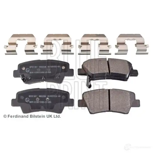 Тормозные колодки дисковые, комплект BLUE PRINT ADG042188 PKSZM 4 1438400424 - Изображение 1