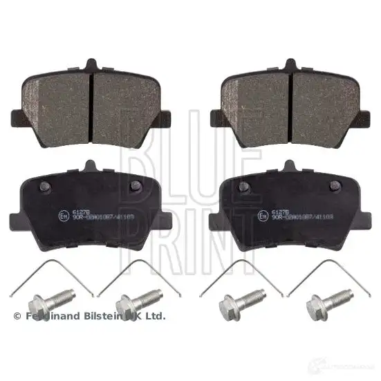 Тормозные колодки дисковые, комплект BLUE PRINT 1438400479 IC98BX L ADF124232 изображение 1