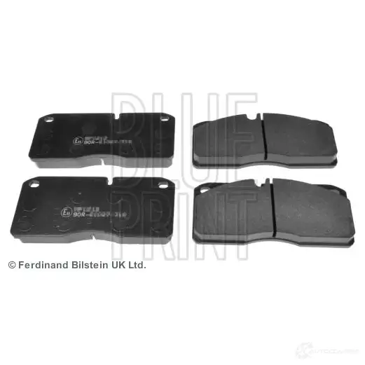 Тормозные колодки дисковые, комплект BLUE PRINT 5050063097405 2653260 ADN142158 4AH 490A изображение 0