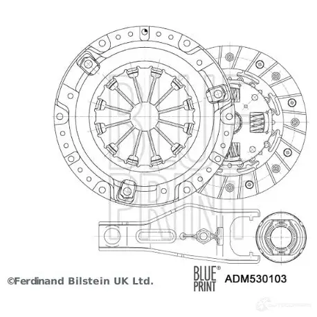 Комплект сцепления BLUE PRINT 5050063606669 PMD 10 2650645 ADM530103
