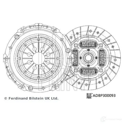 Комплект сцепления BLUE PRINT 1438594345 ADBP300093 4SF MVU8