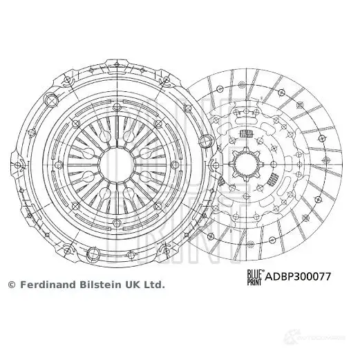 Комплект сцепления BLUE PRINT ADBP300077 1438594769 OAJX Z8 изображение 0