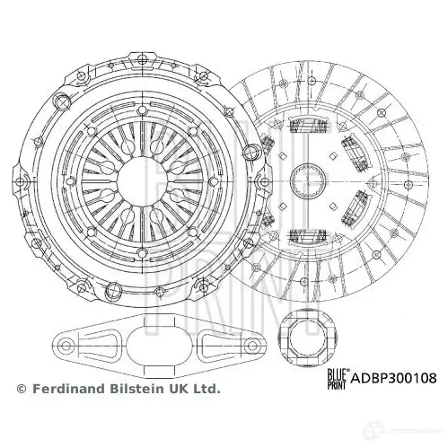 Комплект сцепления BLUE PRINT 1438594788 X6 7ST ADBP300108 изображение 0