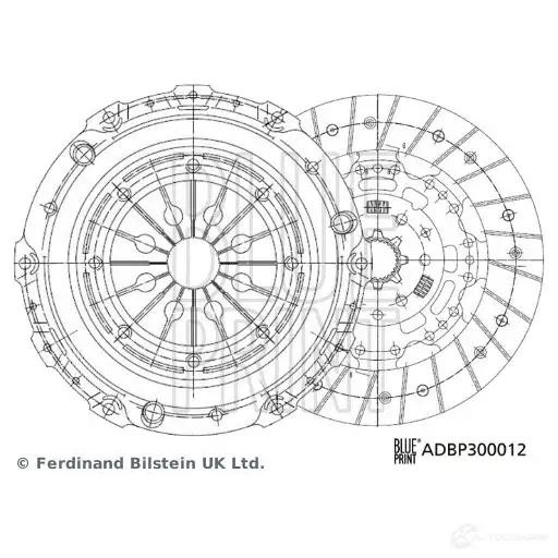 Комплект сцепления BLUE PRINT ADBP300012 W12 E6E 1438594847