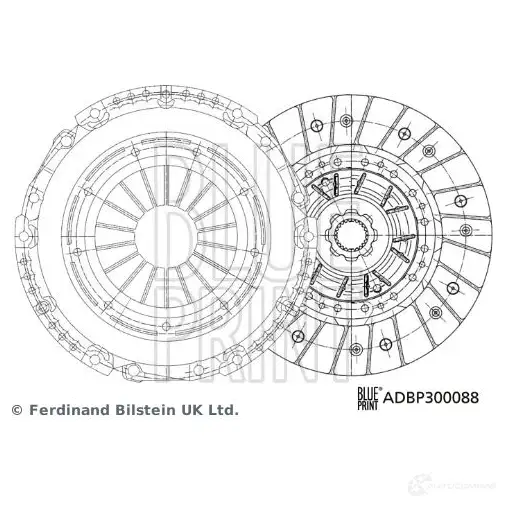 Комплект сцепления BLUE PRINT 1438594889 ADBP300088 G9S VK изображение 0