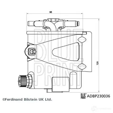 Топливный фильтр BLUE PRINT ADBP230036 68DVAO W 1437949979