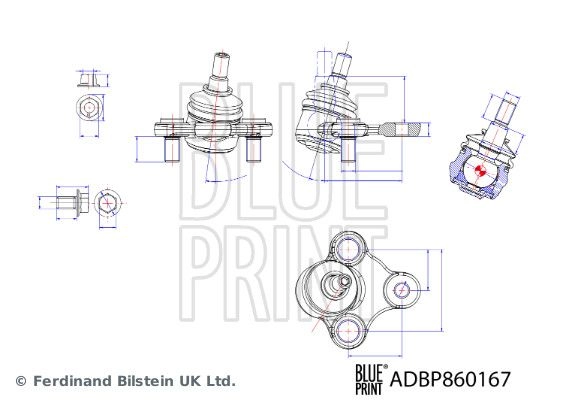 Шаровая опора BLUE PRINT ADBP860167 N6V AK 1440182999