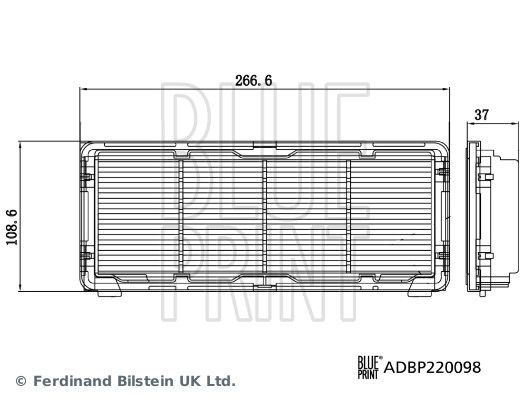Воздушный фильтр BLUE PRINT 1440183075 YJ3 8O ADBP220098 изображение 0