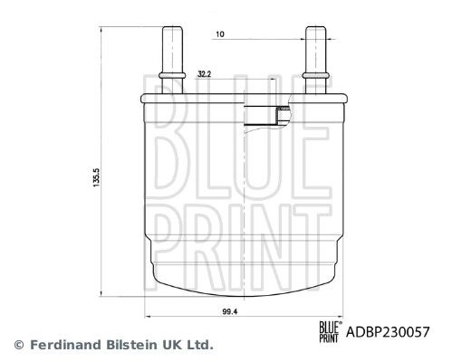 Топливный фильтр BLUE PRINT ADBP230057 1440184430 IWHC7 Q изображение 0