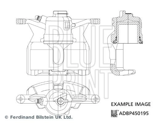 Тормозной суппорт BLUE PRINT 1440184659 B HRX3P ADBP450195 изображение 0