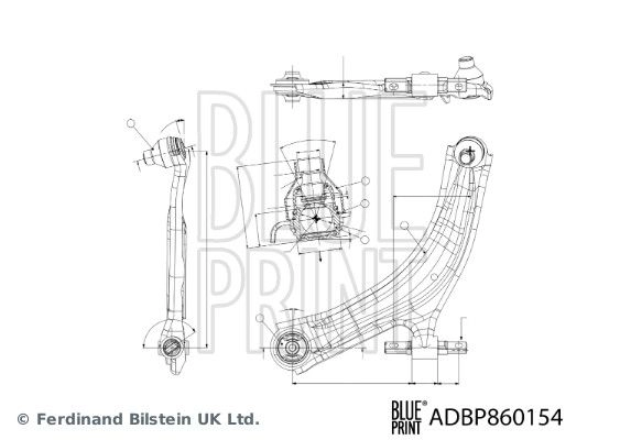 Рычаг подвески BLUE PRINT A G8FSF ADBP860154 1440184928